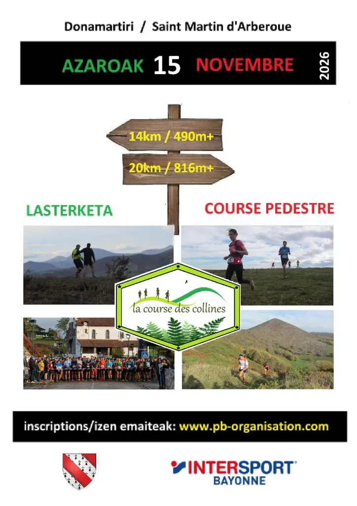 Course des Collines Saint Martin d&rsquo;Arberoue 2026 Inscription Résultats
