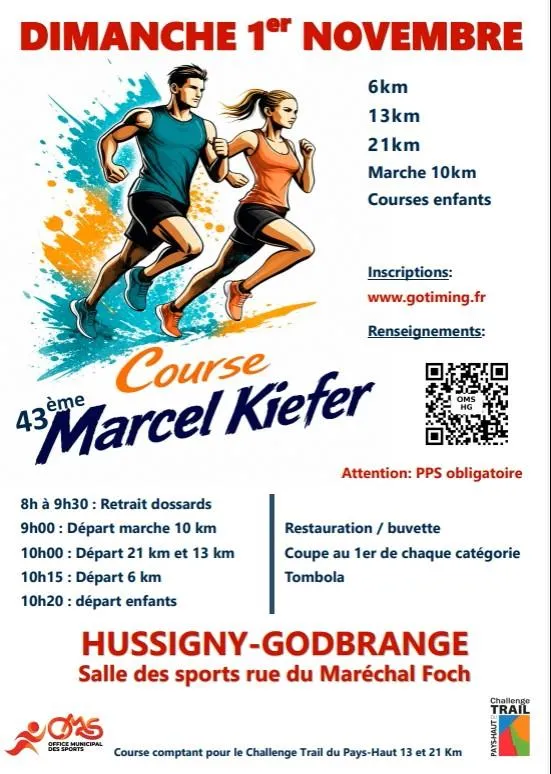 Course Marcel Kiefer Hussigny Godbrange 2026 Inscription Résultats