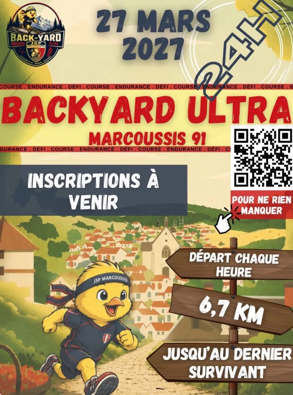 Défi 24H Back-Yard JSP Marcoussis 2027 Inscription Résultats