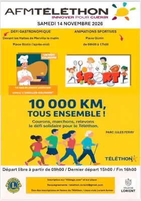 Défi Course et marche Téléthon Lorient 2026 Inscription Résultats