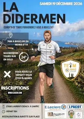 Didermen Santec 2026 Inscription Résultats