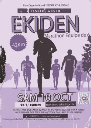 Ekiden d&rsquo;Issoire 2026 Inscription Résultats