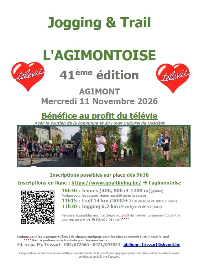L&rsquo;Agimontoise 2026 Inscription Résultats
