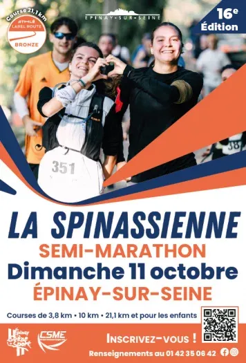 La Spinassienne Semi-marathon d&rsquo;Epinay sur Seine 2026 Inscription Résultats