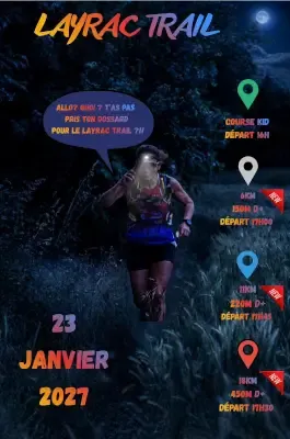 Layrac trail 2027 Inscription Résultats