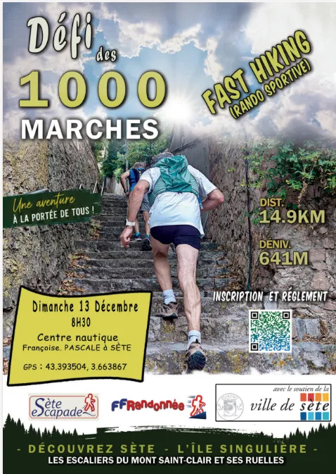 Les 1000 Marches de Sète 2026 Inscription Résultats