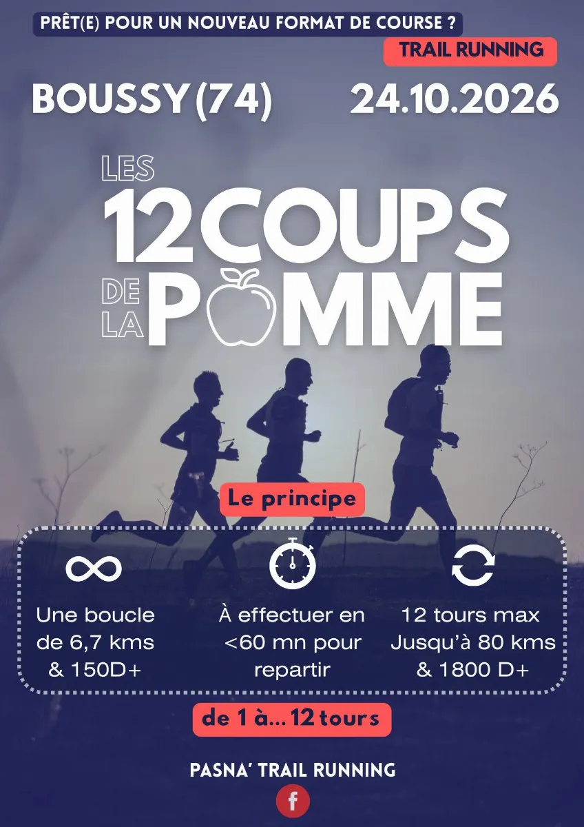 Les 12 coups de la Pomme 2026 Inscription Résultats