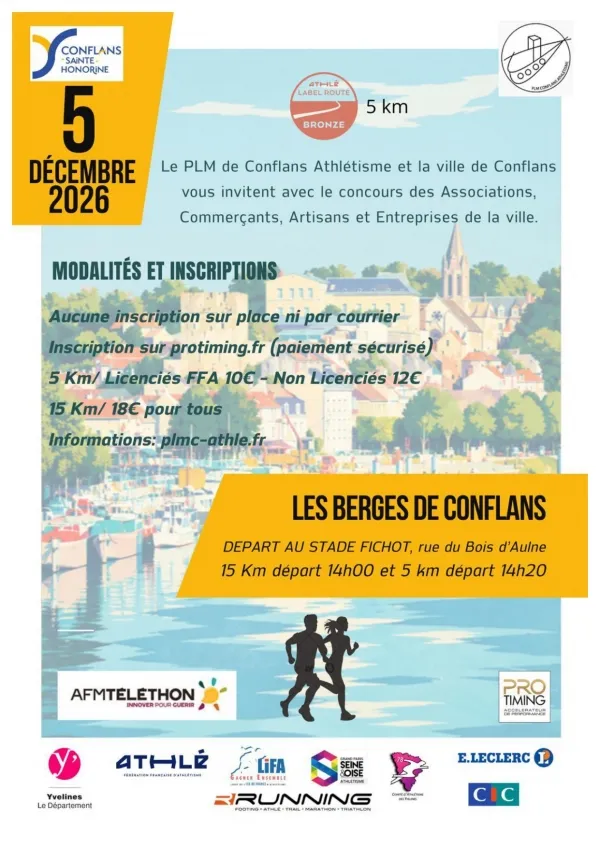 Les Berges de Conflans 2026 Inscription Résultats