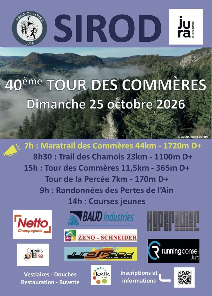 Le Tour et Trail des Commères 2026 Inscription Résultats