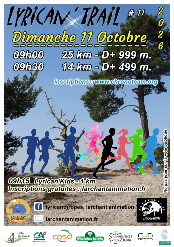 Lyrican trail 2026 Inscription Résultats