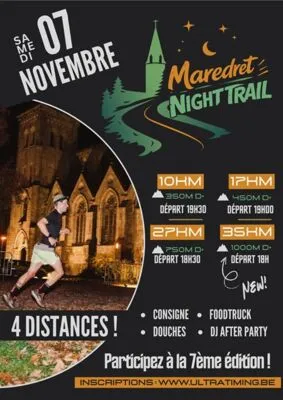 Maredret Night Trail 2026 Inscription Résultats