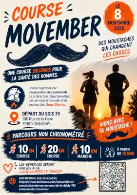 Movember Chauray 2026 Inscription Résultats
