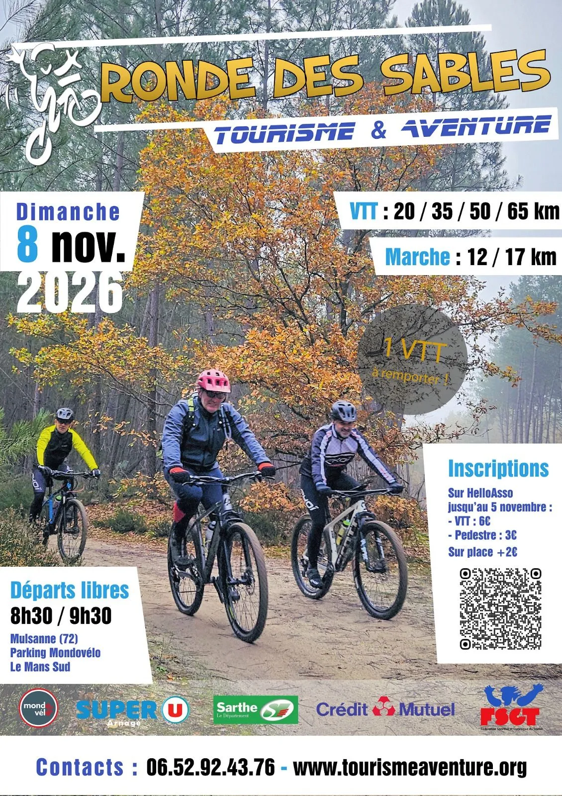 Ronde des Sables Mulsanne 2026 Inscription Résultats