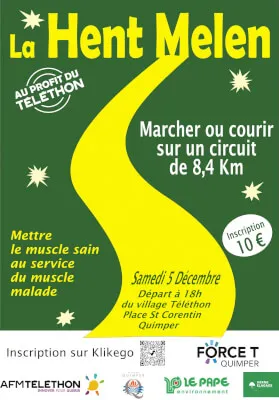 Téléthon Hent Melen 2026 Inscription Résultats