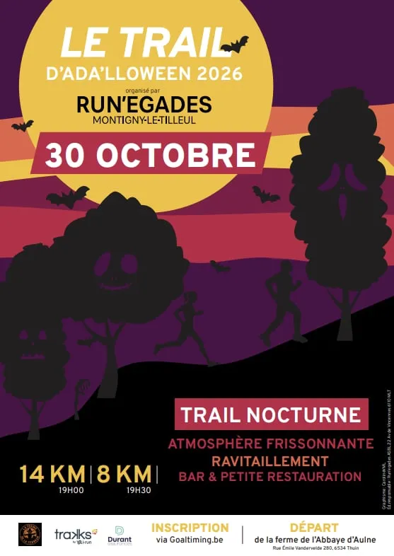 Trail d’ADA’lloween 2026 Inscription Résultats