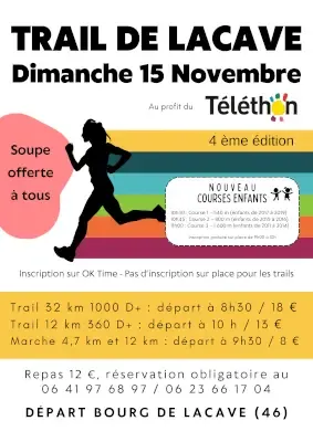 Trail de Lacave 2026 Inscription Résultats