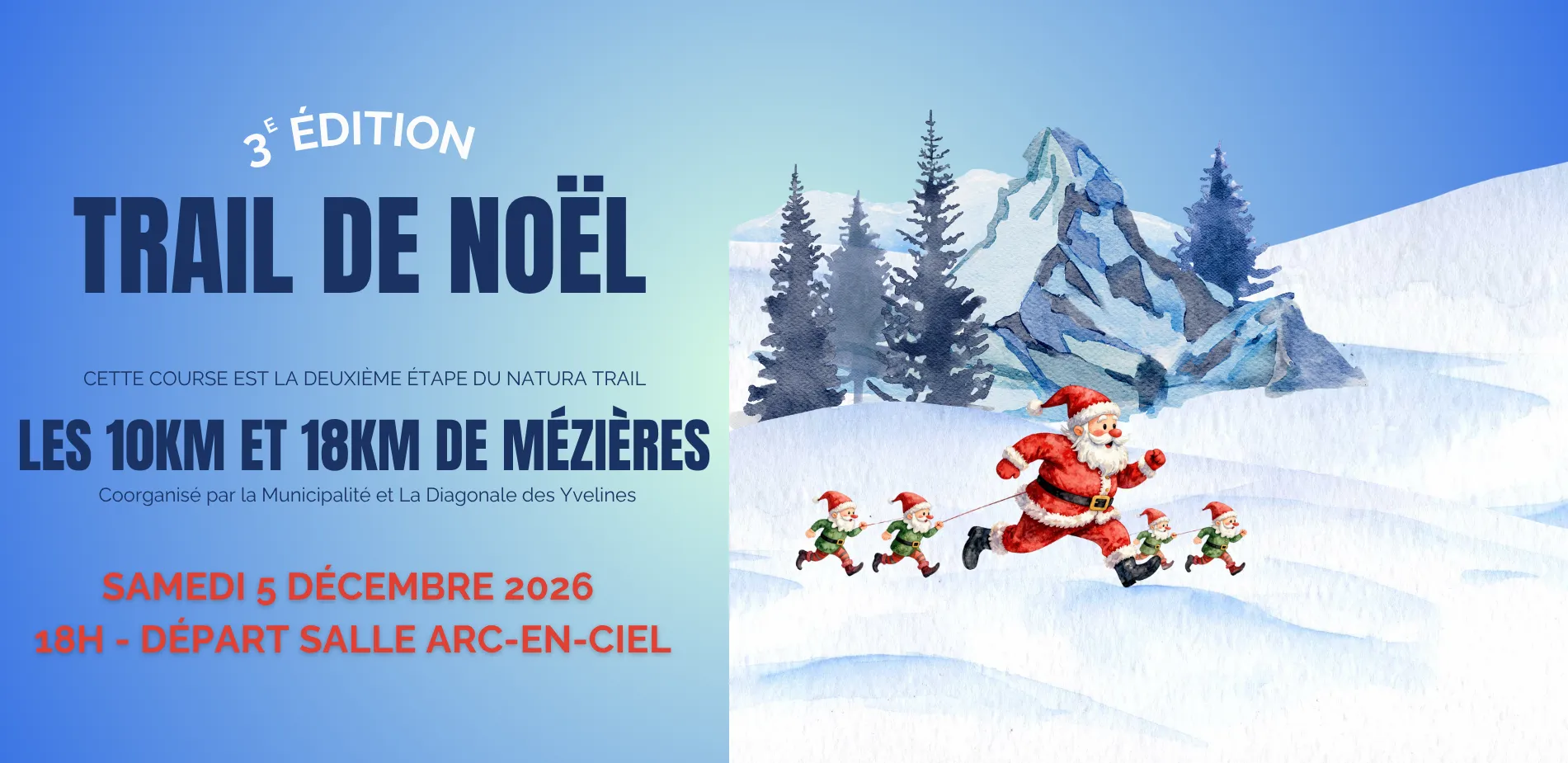 Trail de noël Mezières sur Seine 2026 Inscription Résultats