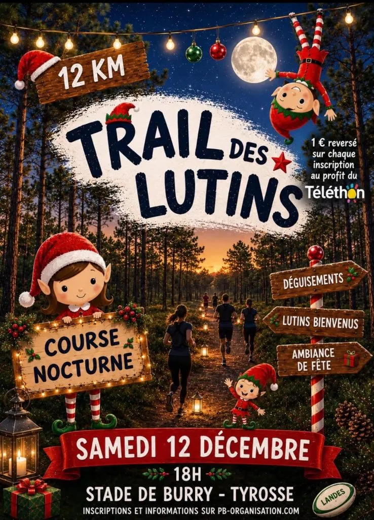 Trail des Lutins Saint Vincent de Tyrosse 2026 Inscription Résultats