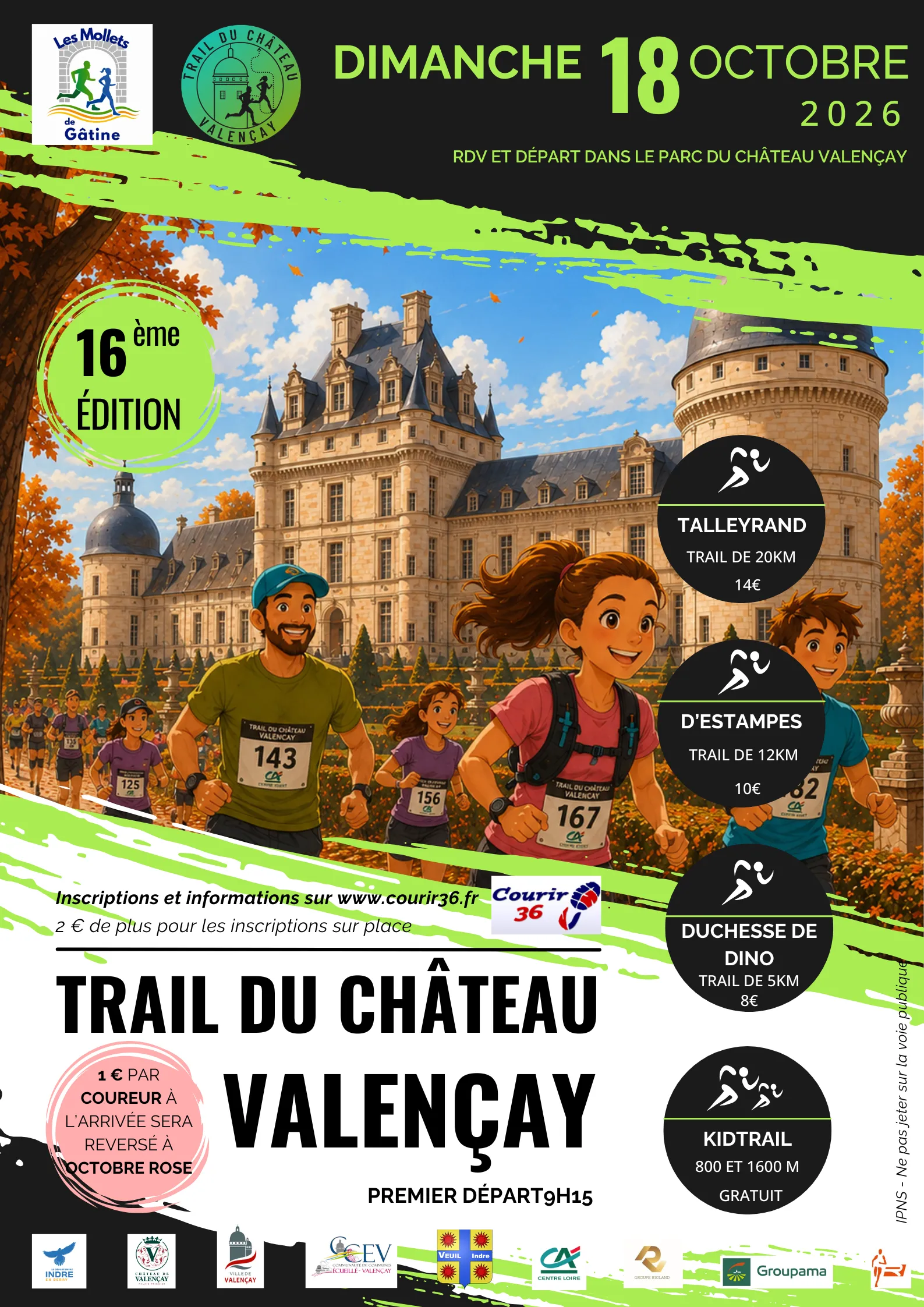 Trail du Château – Valencay 2026 Inscription Résultats