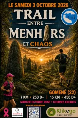 Trail entre Menhirs et Chaos 2026 Inscription Résultats