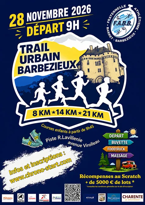 Trail urbain Barbezillien 2026 Inscription Résultats
