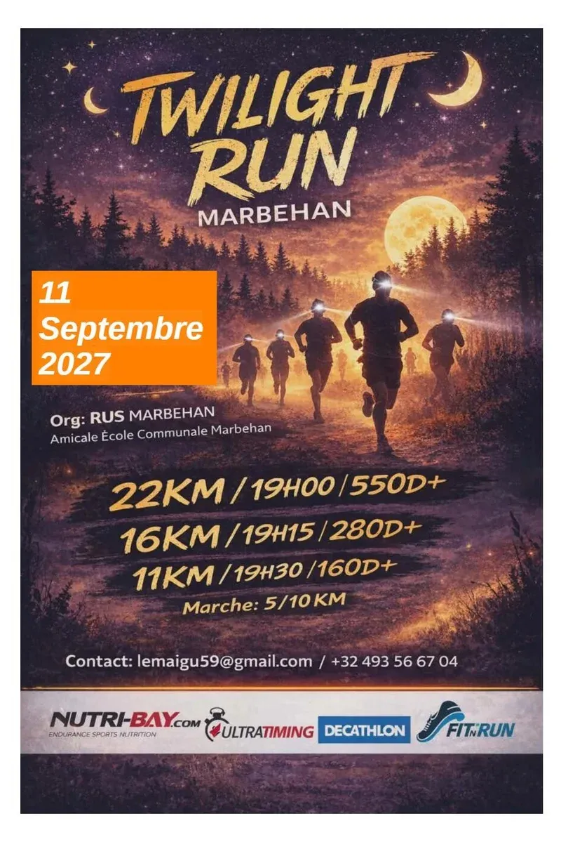 Twilight Run Marbehan 2027 Inscription Résultats