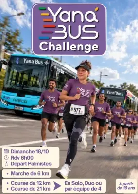 Yana&rsquo;Bus Challenge 2026 Inscription Résultats
